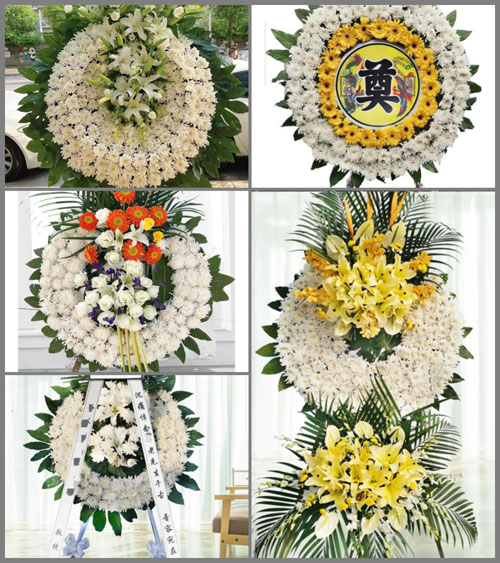 四川成都都江堰市石羊镇卫星村花圈速递